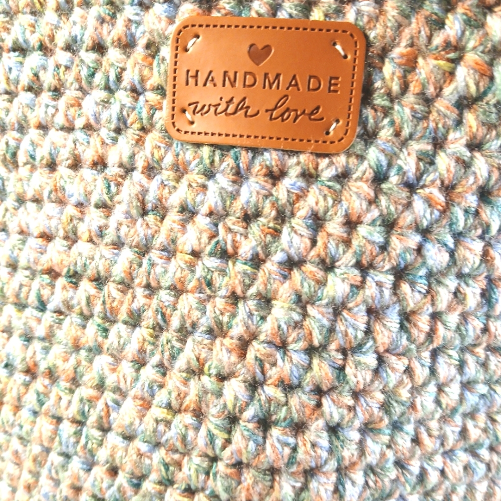 Multi-colored Hobo Cottagecore Basket Tote Bag - Picture 3 of 7
